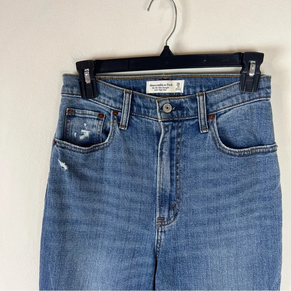 Abercrombie & Fitch 90s Slim Straight Ultra High Rise Jeans Size 26/2 Curve Love - Picture 5 of 9